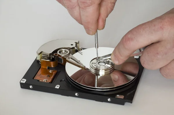 Opravy pevného disku zblízka — Stock fotografie