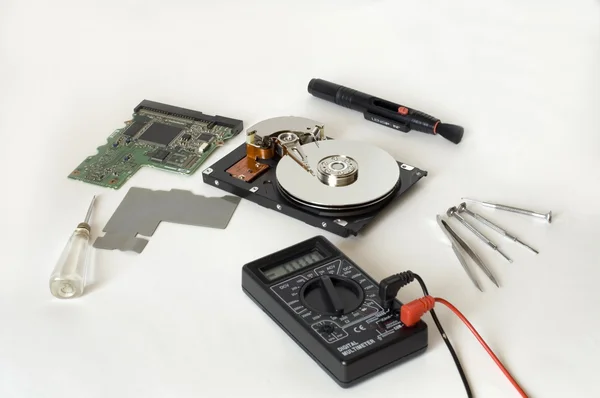 Repair of the hard disc close up — Stock Photo, Image