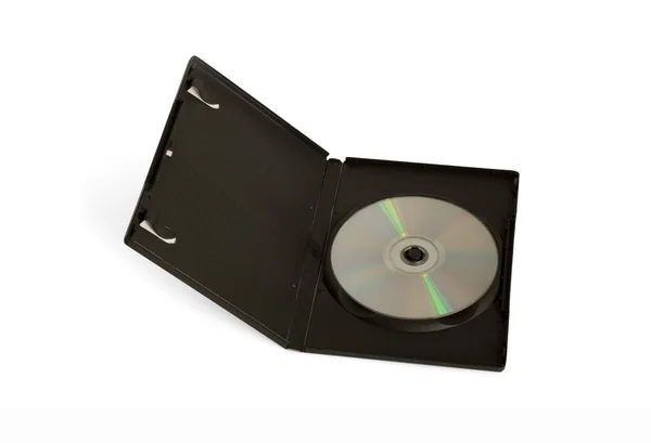 CD i rutan isolerad på vit bakgrund — Stockfoto