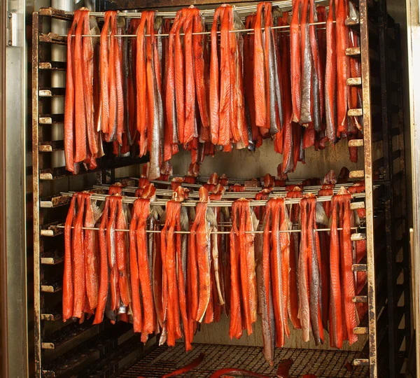 Bandes de saumon fumé — Photo