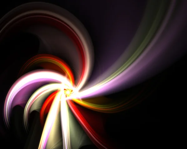 Roterende fractal spiraal — Stockfoto