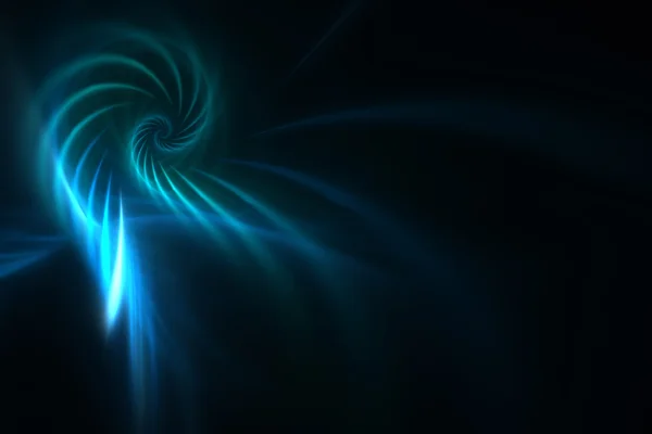 Blå fraktal plasma vortex — Stockfoto