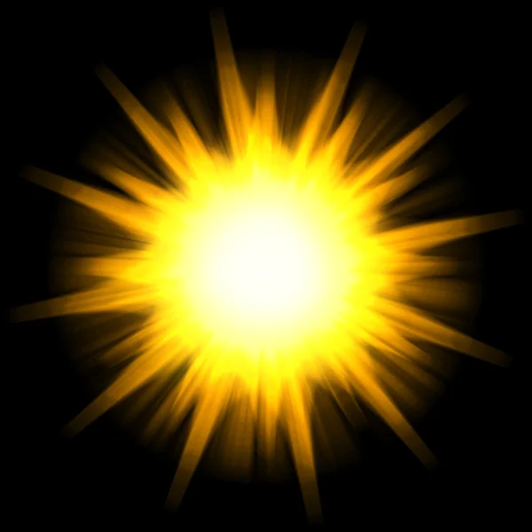 Güneş yıldız patlaması — Stok fotoğraf