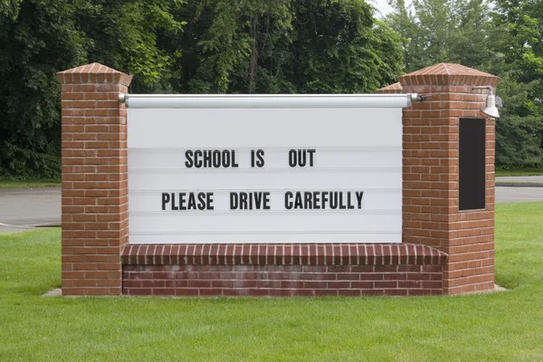 Drive Carefully Sign — Stock Photo, Image