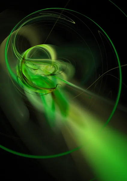 Abstrato Verde Twirl — Fotografia de Stock