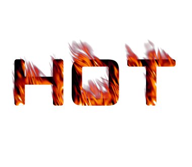 Flaming HOT clipart