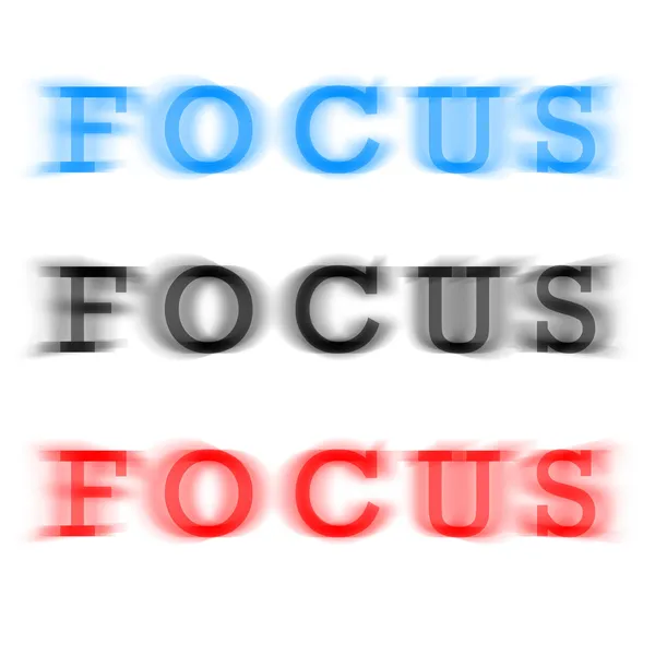 Fokus diagrammet — Stockfoto