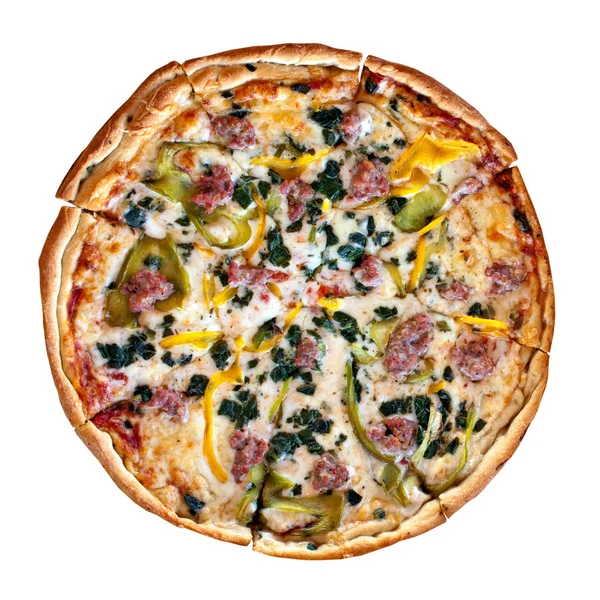 Takeout specialiteit combinatie pizza — Stockfoto