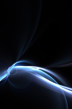 Glowing Blue Plasma Strands Background clipart