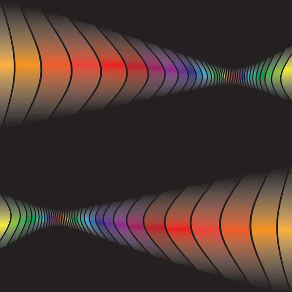 抽象的な虹のレイアウト — ストックベクタ