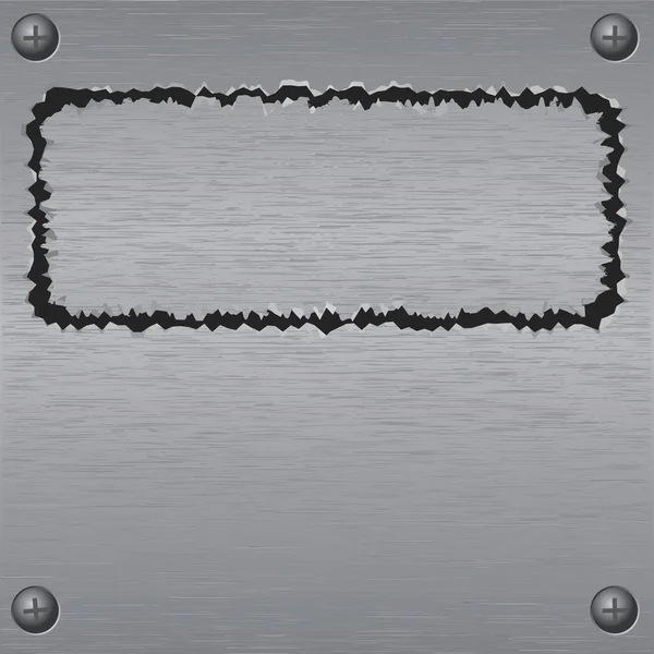 Cadre métallique fond — Image vectorielle