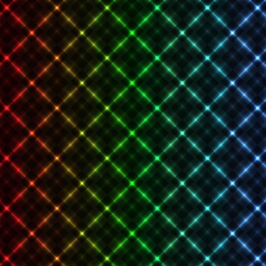 Abstract neon grid background clipart