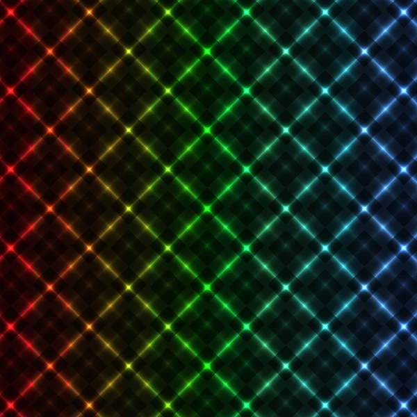 Abstract neon grid background — Stock Vector