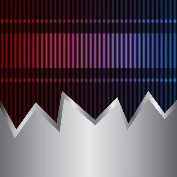 Neon und Metall Hintergrund — Stockvektor