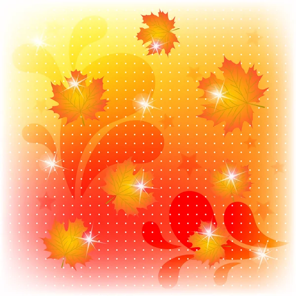 stock vector Abstract autumn background