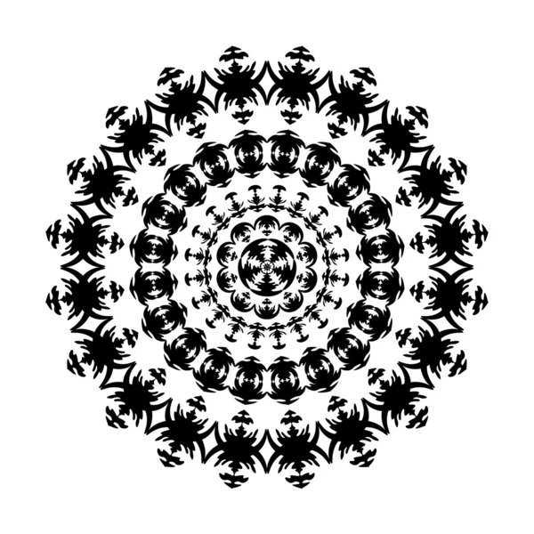 Schwarz-weißes Ornament lizenzfreie Stockvektoren