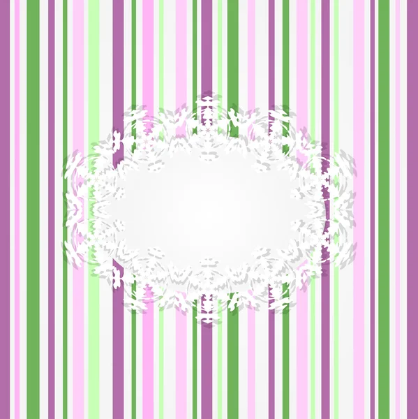 Carte rose rayée abstraite — Image vectorielle