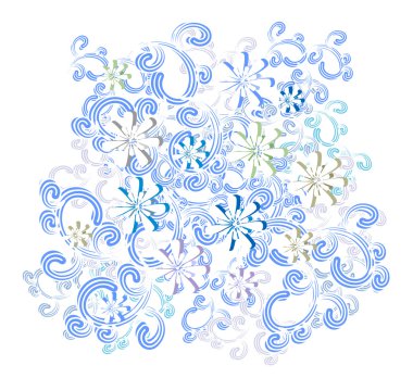 Frost flowers clipart