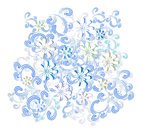 Frost flowers — Stock Vector