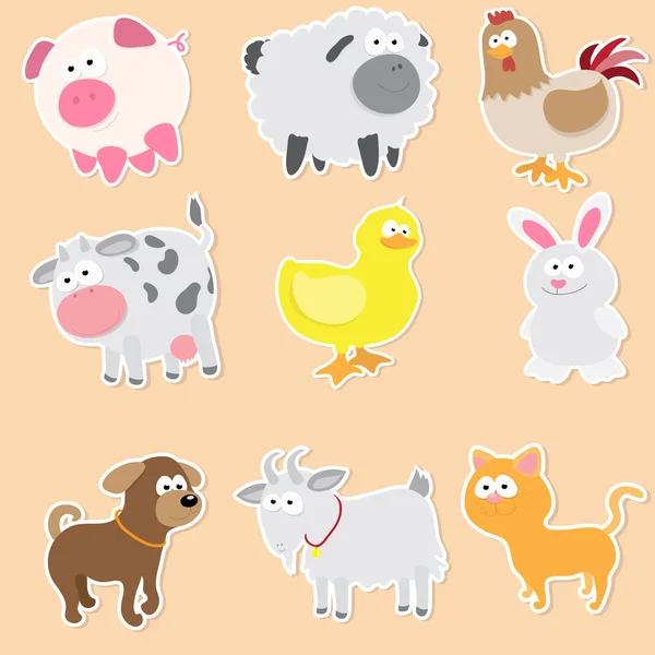 Фермерские животные Лицензионные Стоковые Иллюстрации