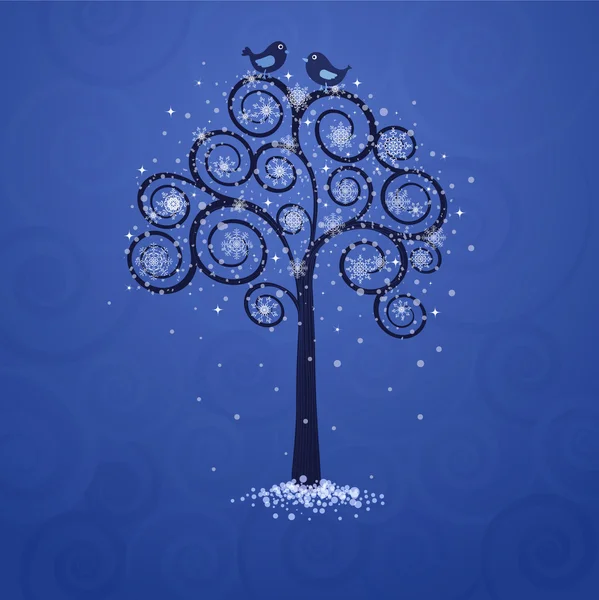 Χειμερινό δέντρο Royalty Free Εικονογραφήσεις Αρχείου