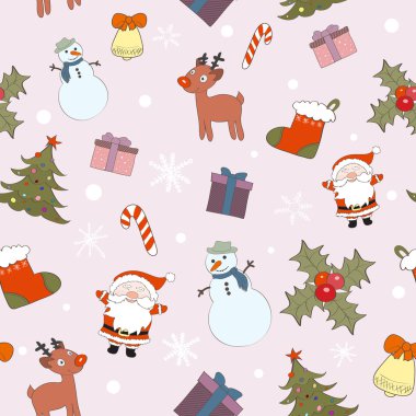 Christmas color seamless clipart