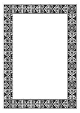 Art deco simple vector frame clipart