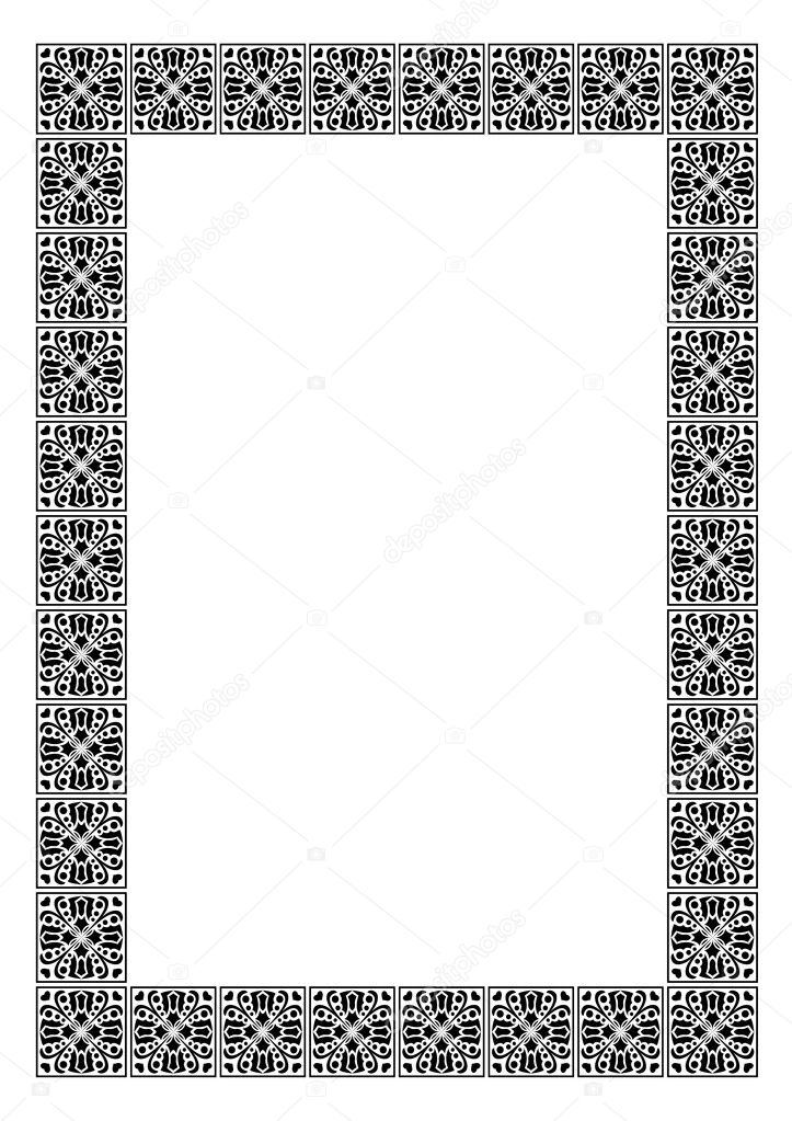 simple arabic border designs