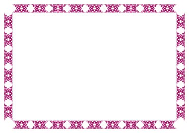 Purple decorative frame clipart