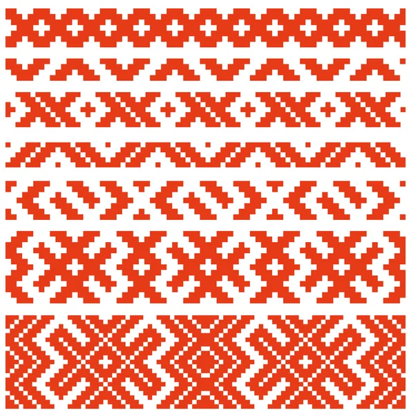 Ornement traditionnel biélorusse deux — Image vectorielle