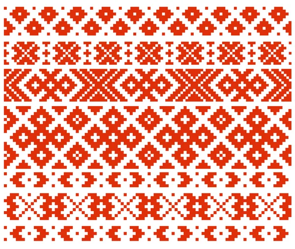 Ornamento tradicional bielorruso ocho — Vector de stock