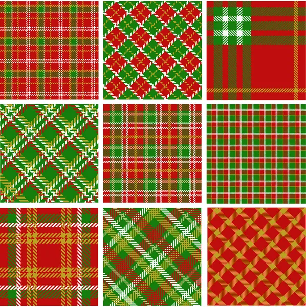 Weihnachtskarierte Muster — Stockfoto