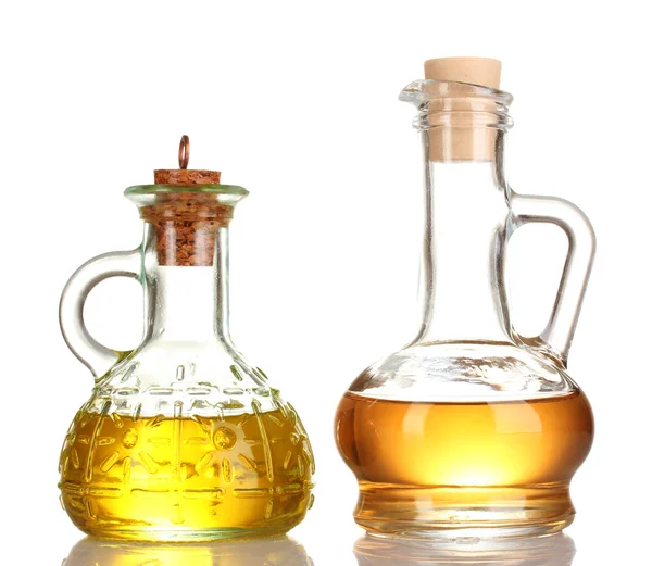 Dwa słoiki z olejem — Zdjęcie stockowe