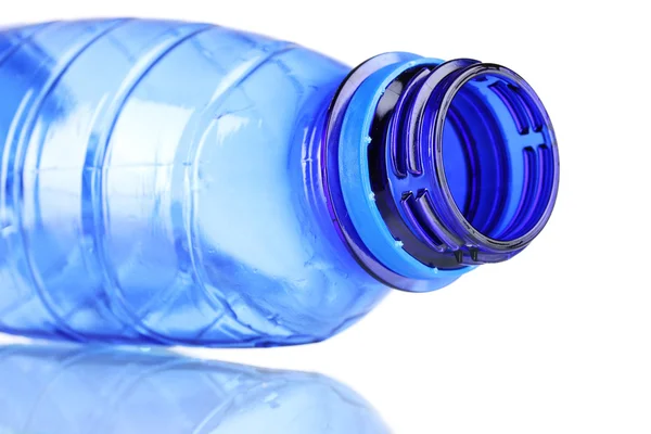 Gyűrött üres műanyag palack — Stock Fotó