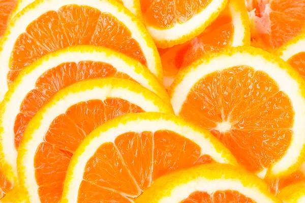 Vele gesneden sinaasappelen — Stockfoto