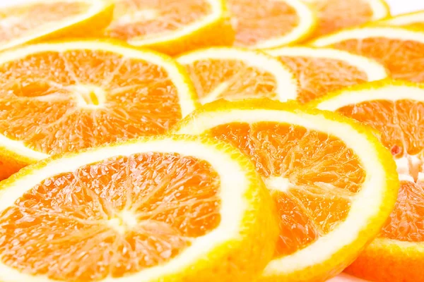 Wiele plasterki pomarańczy — Zdjęcie stockowe