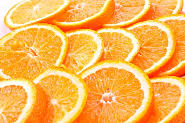 许多片的橘子 — 图库照片