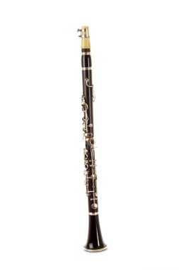 Clarinet isolated on white clipart