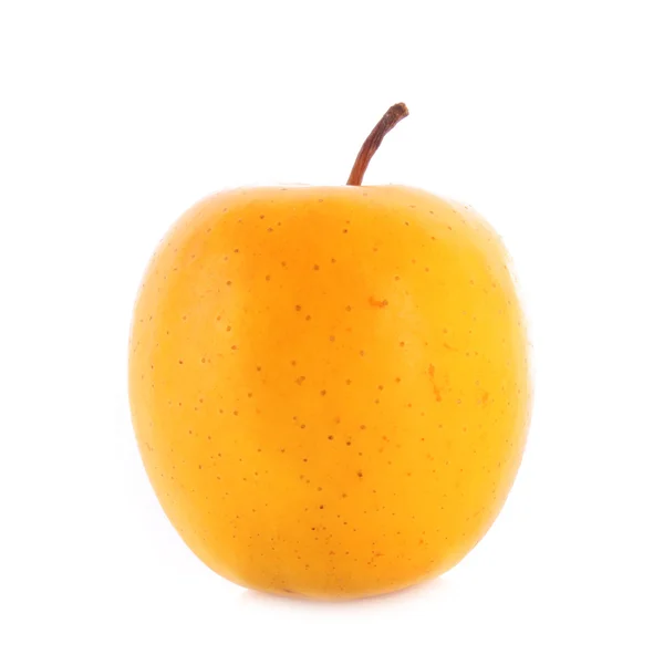 Yellow apple isolated on white — Stock Photo, Image