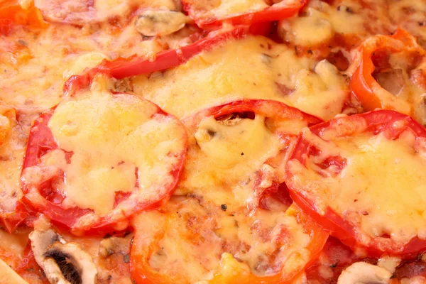 Sabroso primer plano pizza — Foto de Stock
