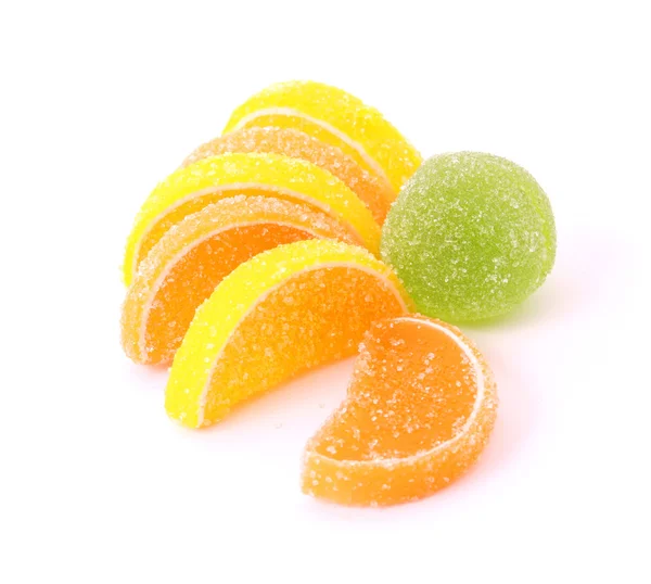 Frukt gelé isolerad på vit — Stockfoto