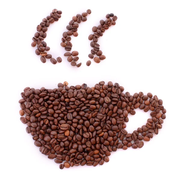 Кубок з кавових зерен — стокове фото