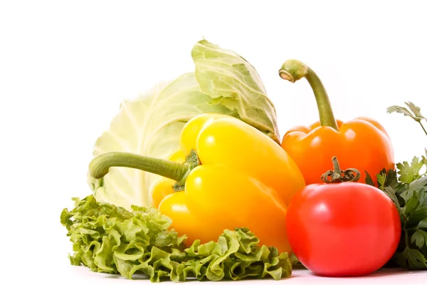 Légumes isolés sur blanc — Photo