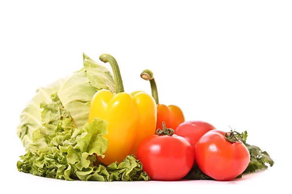 Zelenina izolovaná na bílém — Stock fotografie