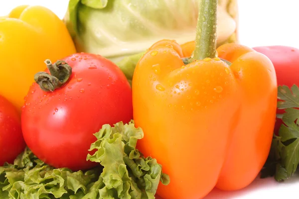 Tomato and orange pepper — Stock Photo, Image