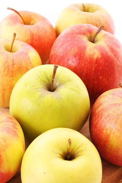 赤と緑の apple のクローズ アップ — ストック写真