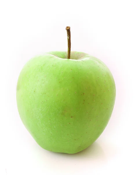 Groene appel geïsoleerd op wit — Stockfoto