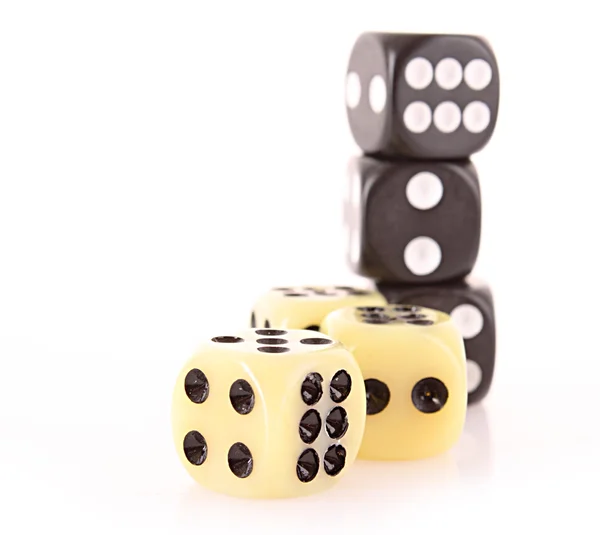 Dices isolated on white — Stock Photo, Image