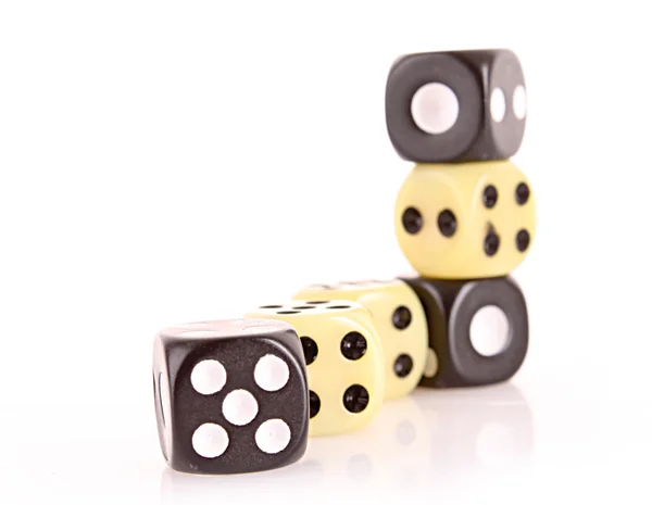 Dices isolated on white — Stock Photo, Image