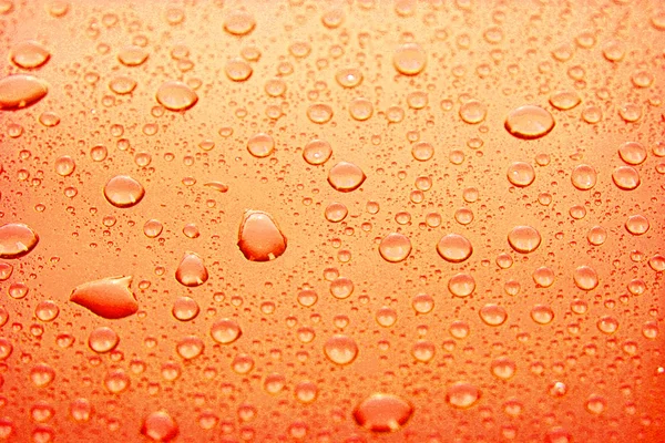 Water Drops background with big and small drops — Stock Photo, Image